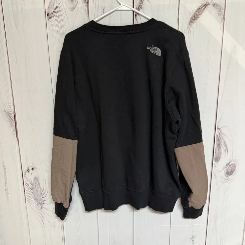 The North Face Mixed-Media‎ Crew Sweatshirt Men’s XL Black EUC